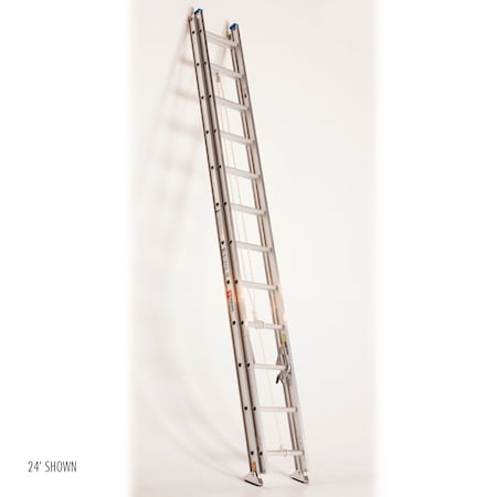 Bauer Ladder Aluminum Extension Ladder, 300 lb Load Capacity 22128